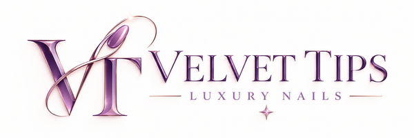Velvet Tips Luxury Nails